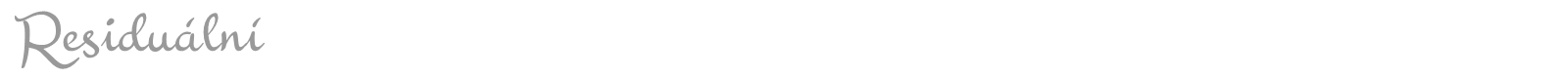 Residu?ln? font preview