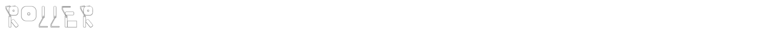 Ruller Outline font preview