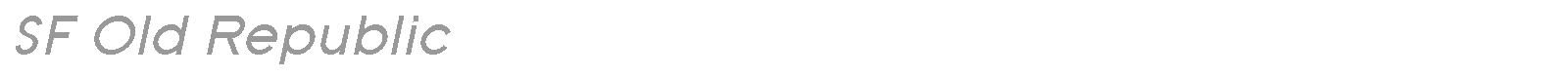 SF Old Republic SC font preview