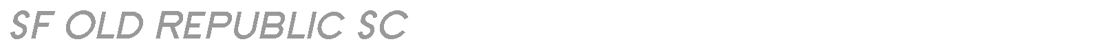 SF Old Republic SC font preview
