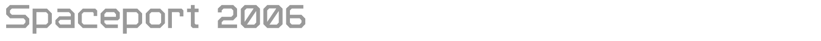 Spaceport 2006 font preview