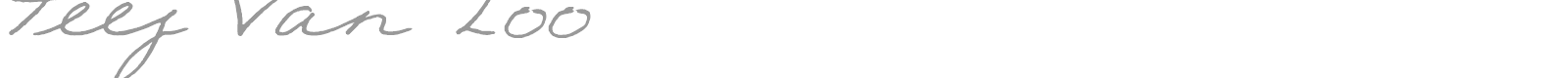 Teej Van Loo font preview