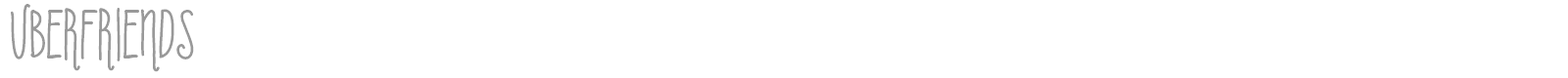 Uberfriends font preview