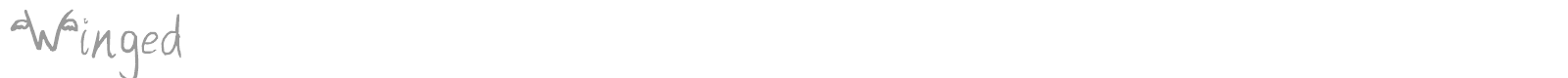 Winged font preview