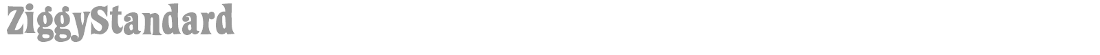 Ziggy font preview