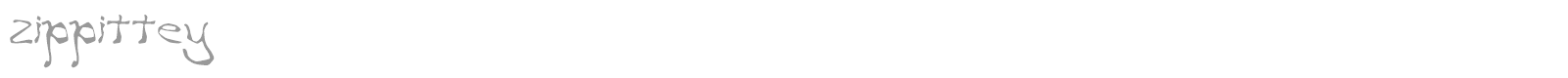 Zippittey font preview