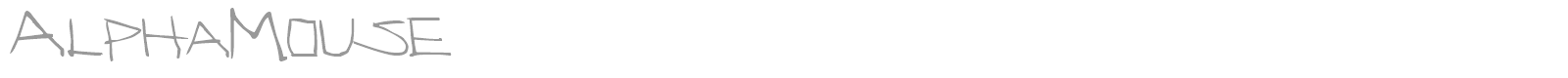 AlphaMouse font preview