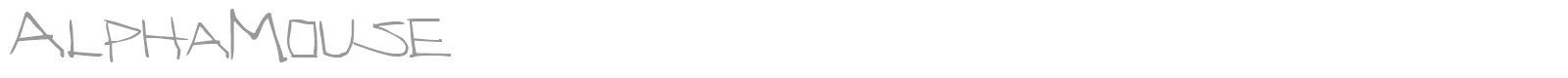 AlphaMouse font preview