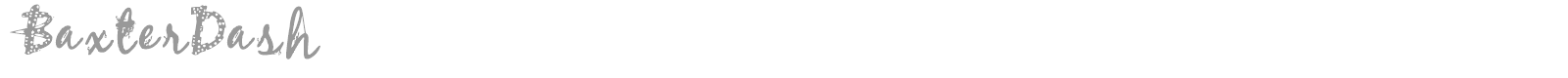 BaxterDash font preview