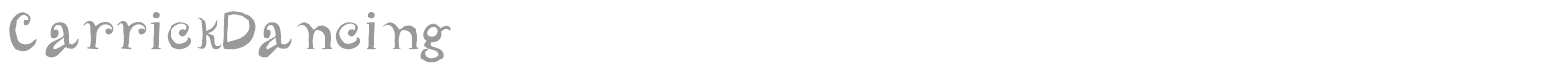 Carrick Dancing font preview