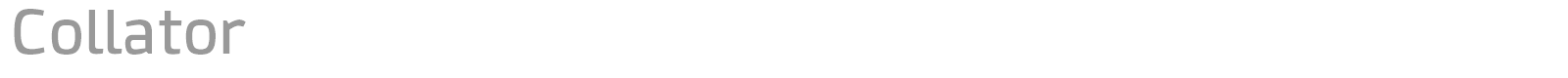 Collator font preview