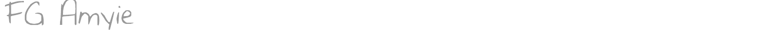 FG Amyie font preview