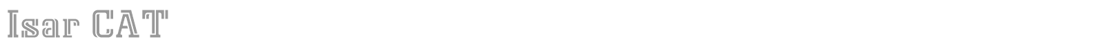 Isar CAT font preview