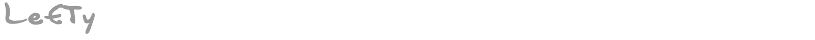 Lefty font preview