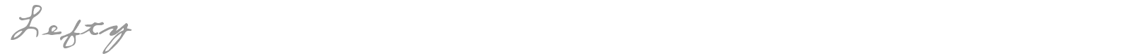 Lefty font preview