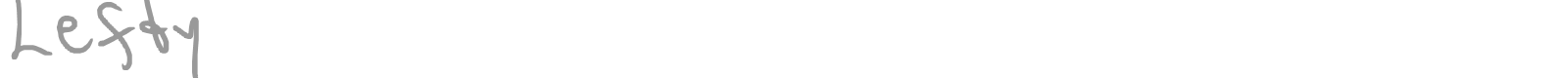 Lefty font preview