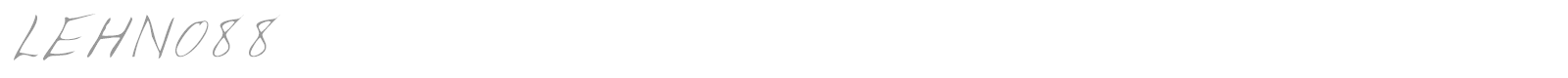 LEHN088 font preview