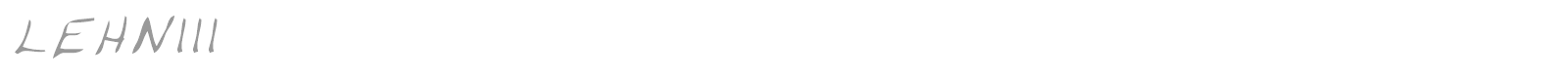 LEHN111 font preview