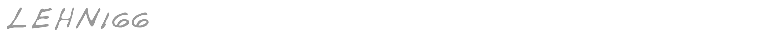 LEHN166 font preview