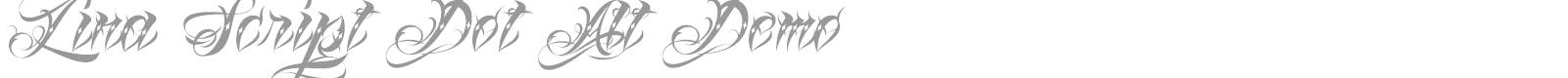 Lina Script Dot Alt Demo font preview
