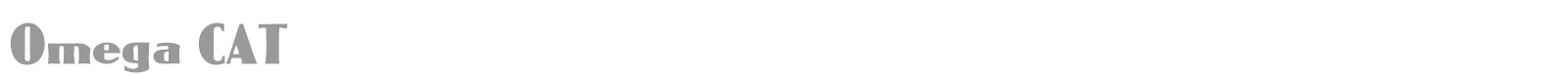Omega CAT font preview