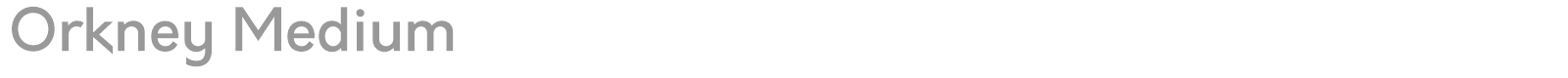 Orkney font preview