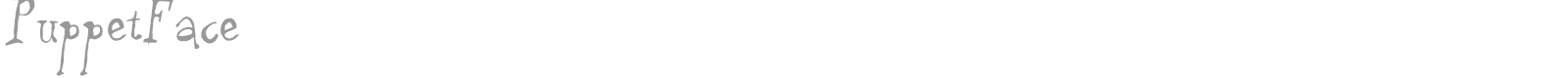 PuppetFace font preview