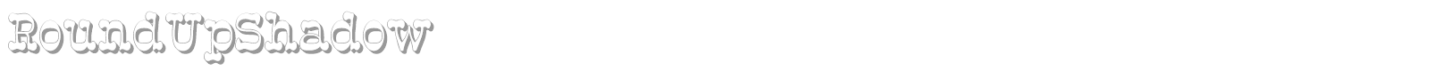 RoundUpShadow font preview