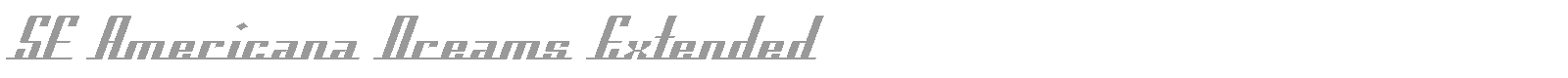 SF Americana Dreams Upright font preview