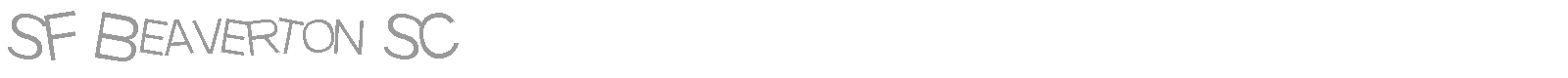 SF Beaverton SC font preview