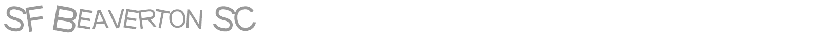SF Beaverton SC font preview