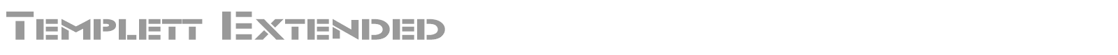 Templett Extended font preview