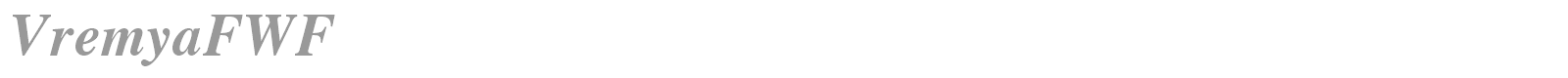 Vremya font preview