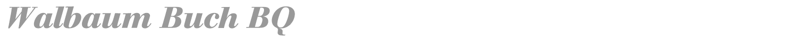 Walbaum Buch BQ font preview