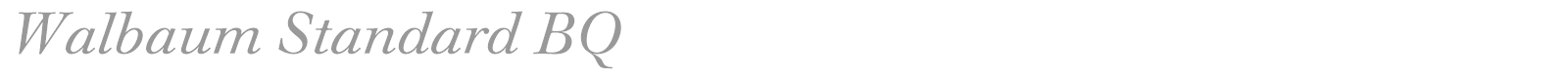Walbaum Buch BQ font preview