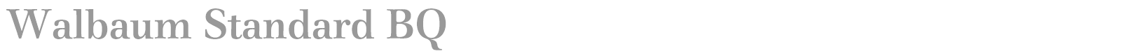 Walbaum Buch BQ font preview