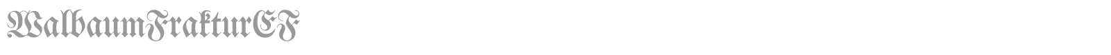 Walbaum Fraktur BQ font preview