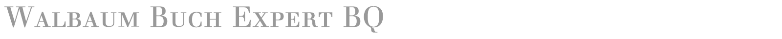 Walbaum Standard Expert BQ font preview