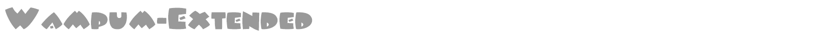 WampumExtended font preview