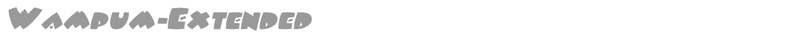 WampumExtended font preview