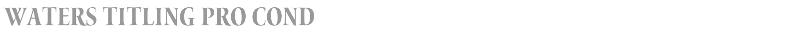 Waters Titling Pro font preview