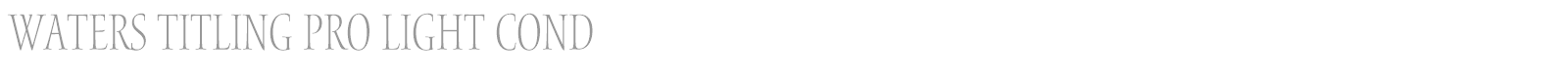 Waters Titling Pro font preview