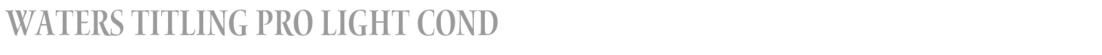 Waters Titling Pro font preview