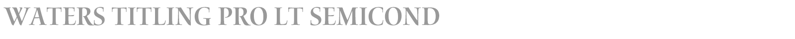 Waters Titling Pro font preview