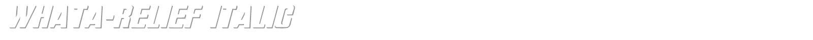 What A Relief font preview