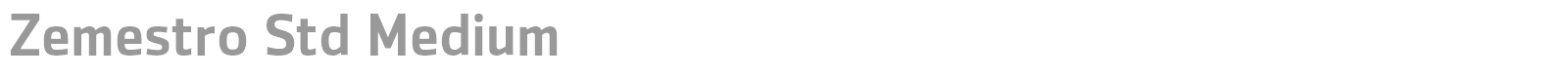 Zemestro Std font preview