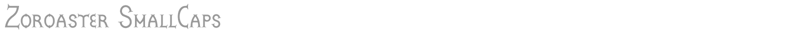 Zoroaster font preview