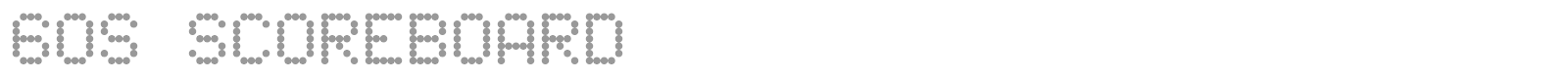 60s Scoreboard font preview