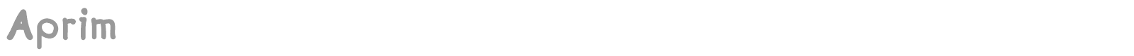 Aprim font preview