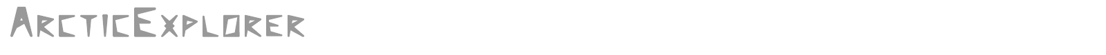ArcticExplorer font preview